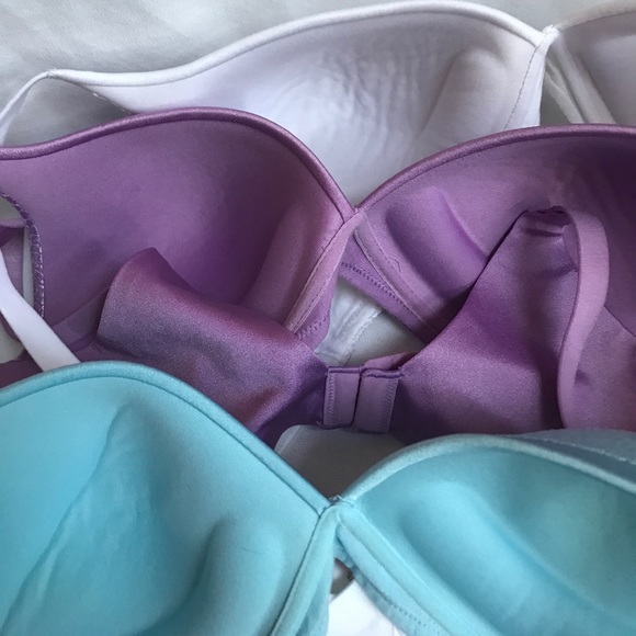 2 Warner’s Bras Back Smooth Wire Free Contour 36B - Picture 3 of 4